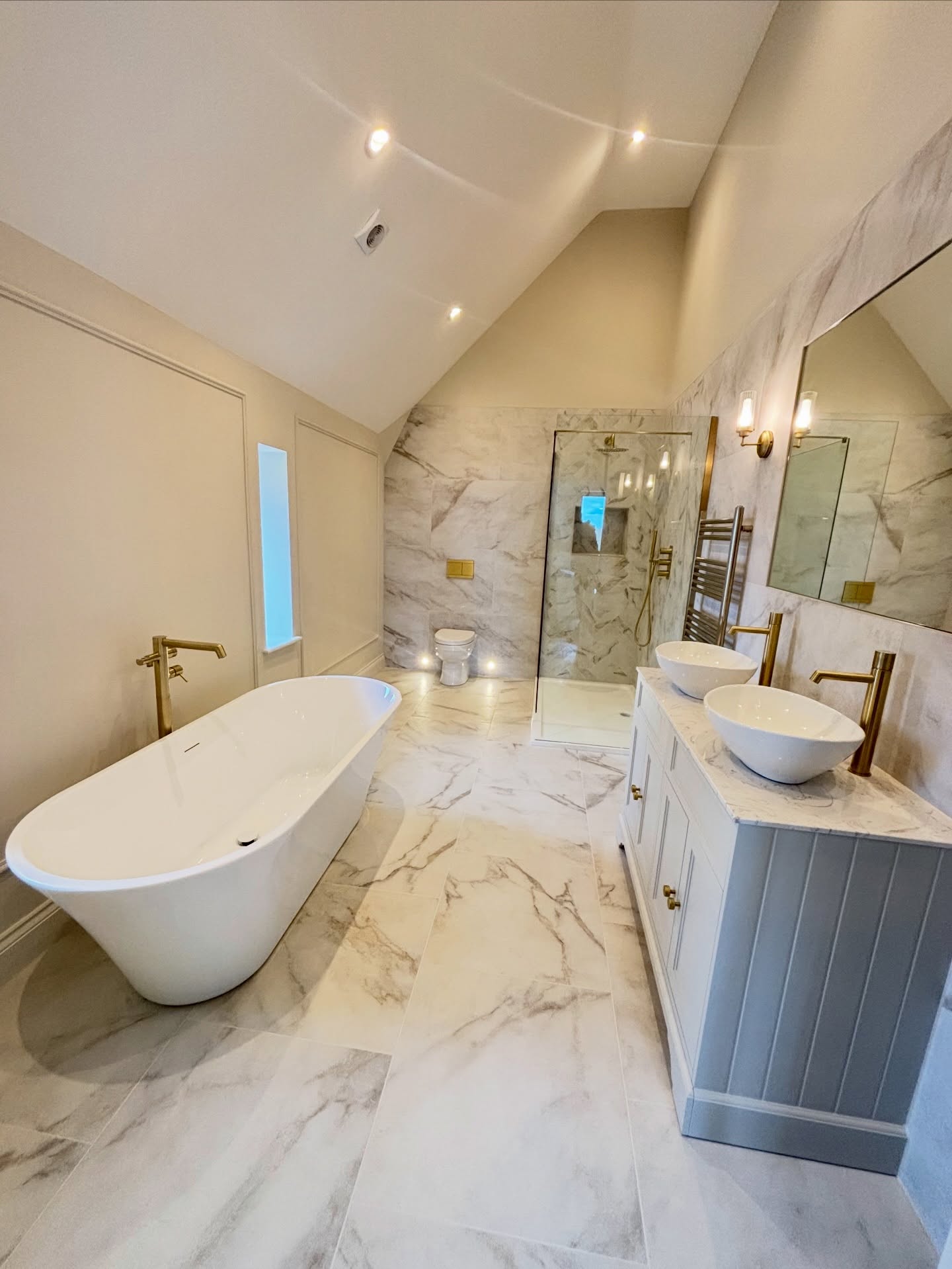 Ultra-modern bathroom completed in Hitchin
