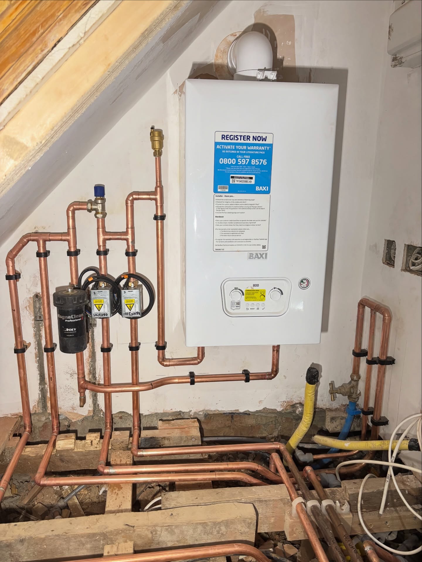 Baxi system boiler and 150 litre unvented cylinder install