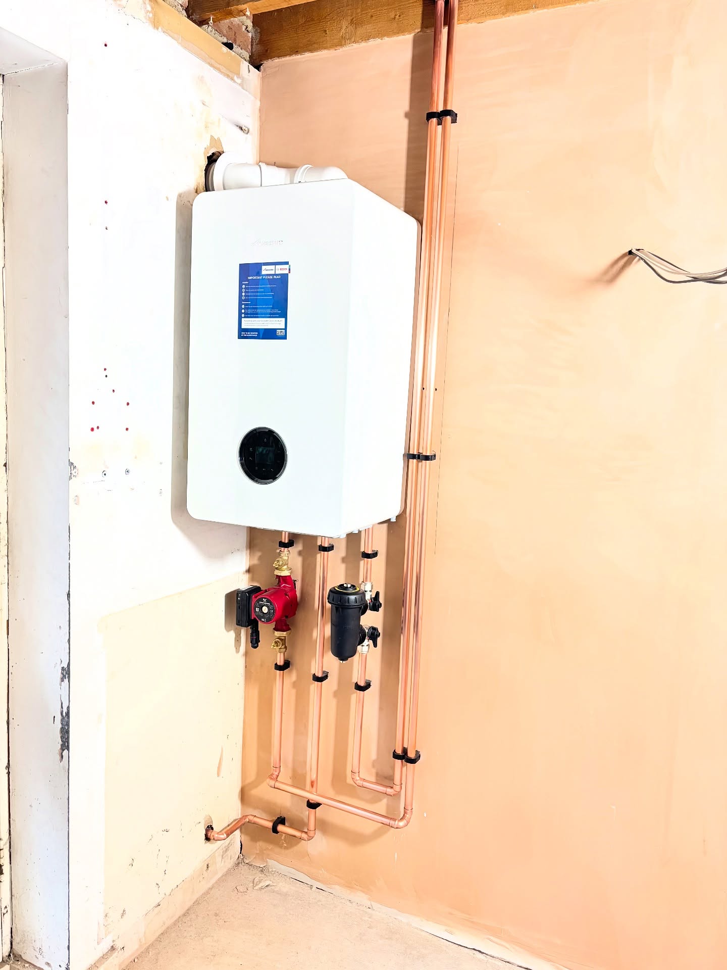 Worcester Greenstar 35kw heat only boiler install